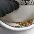 Nano Baguette Charm Black/White Leather 7AR844 7AR844-AFC0-218-0189ナノ バゲット チャーム ブラック/ホワイト レザー 7AR844 7AR844-AFC0-218-0189