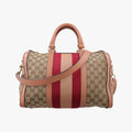 Sherry Line Beige×red×orange Canvas×Leather 247205 B012290916シェリーライン ベージュ×レッド×オレンジ キャンバス×レザー 247205 B012290916