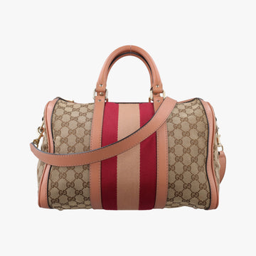 Sherry Line Beige×red×orange Canvas×Leather 247205 B012290916シェリーライン ベージュ×レッド×オレンジ キャンバス×レザー 247205 B012290916