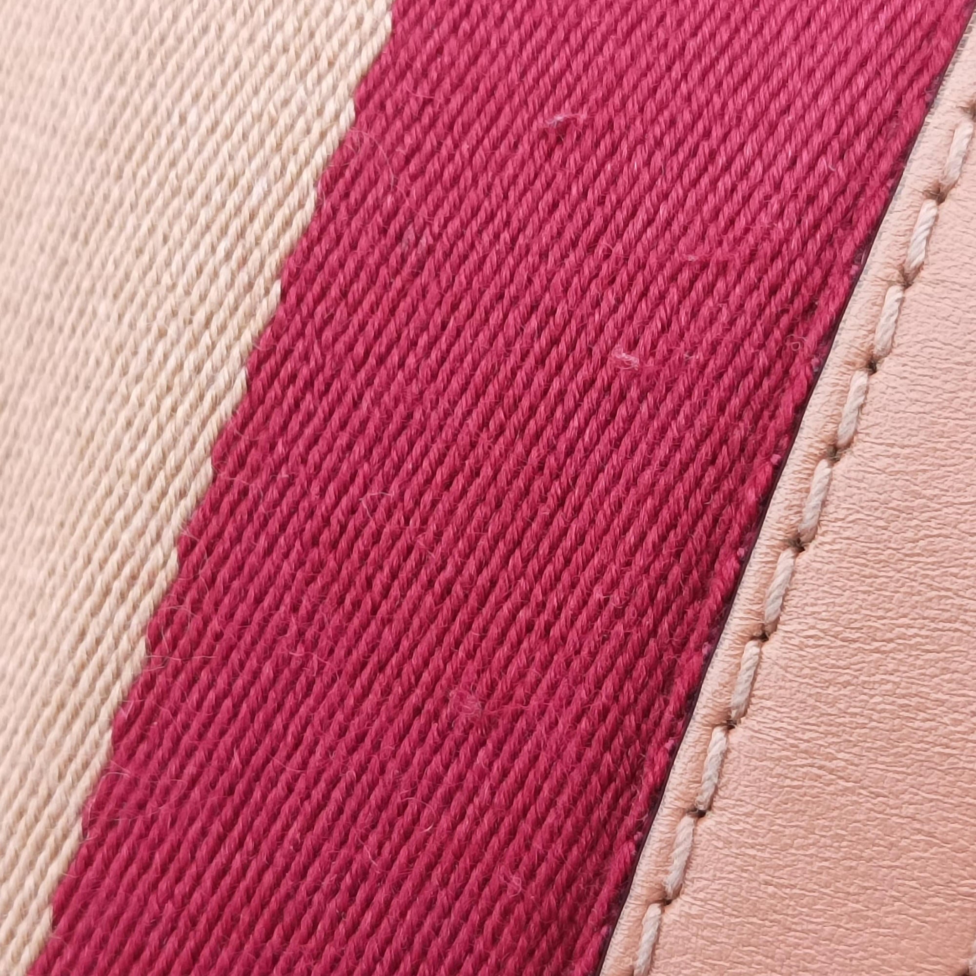 Sherry Line Beige×red×orange Canvas×Leather 247205 B012290916シェリーライン ベージュ×レッド×オレンジ キャンバス×レザー 247205 B012290916