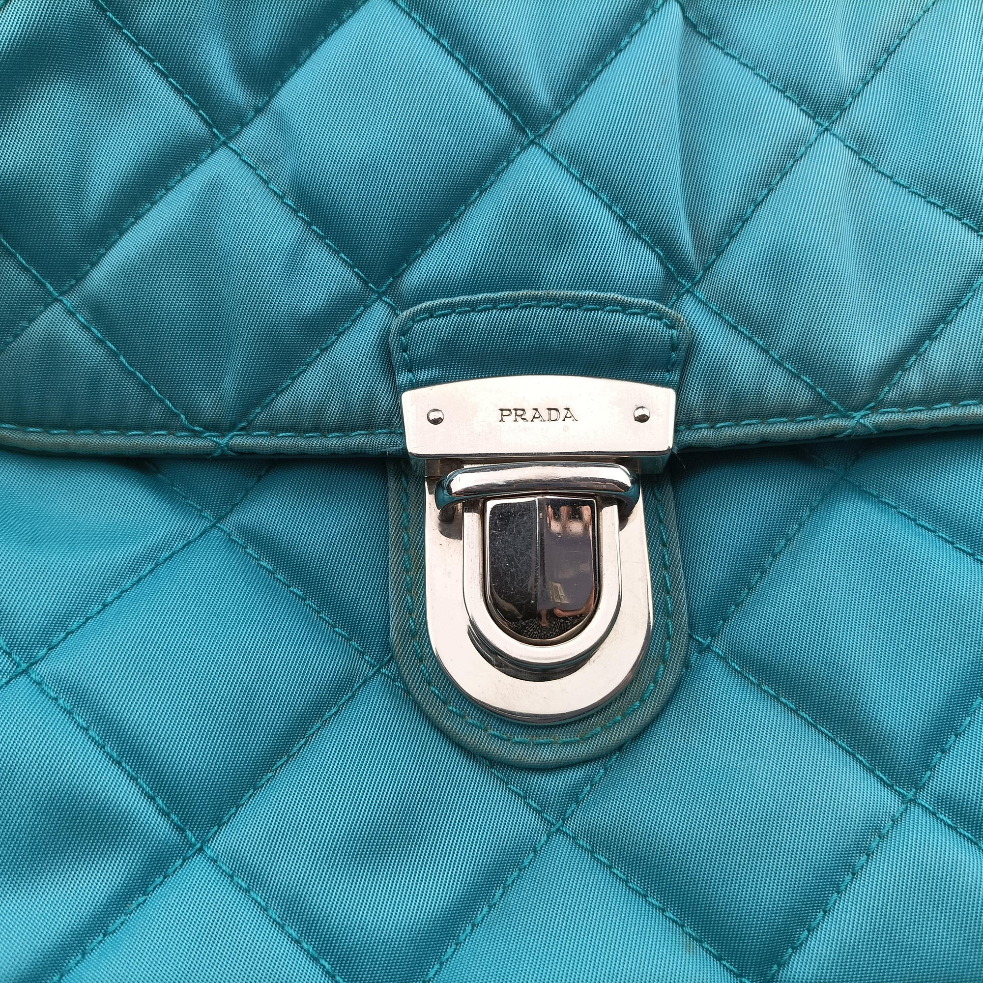 Tessuto Nylon Quilted Impuntu Flap Blue nylon 173テスートナイロンキルティング インプントゥフラップ ブルー ナイロン 173