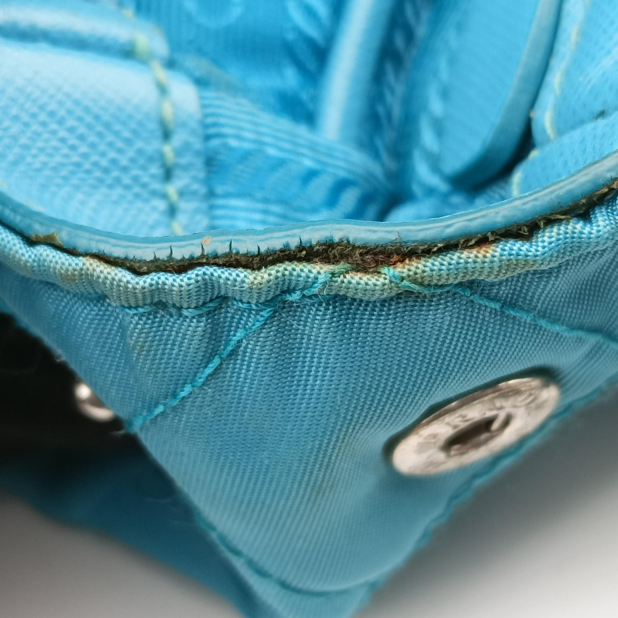 Tessuto Nylon Quilted Impuntu Flap Blue nylon 173テスートナイロンキルティング インプントゥフラップ ブルー ナイロン 173