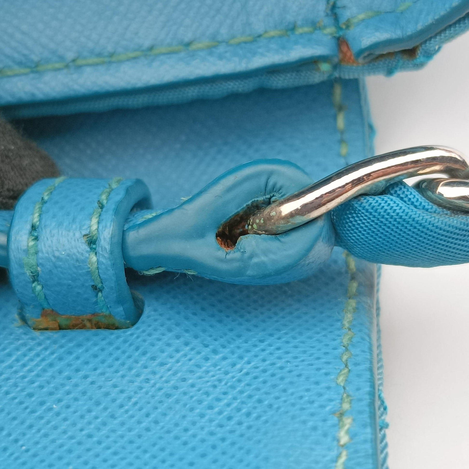 Tessuto Nylon Quilted Impuntu Flap Blue nylon 173テスートナイロンキルティング インプントゥフラップ ブルー ナイロン 173