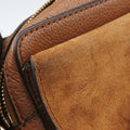 Joan Brown Suede × Leather 03-20-86585リボットホースヘッドフラップ ブラウン スエード × レザー ジョアン 03-20-86585