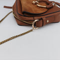 Joan Brown Suede × Leather 03-20-86585リボットホースヘッドフラップ ブラウン スエード × レザー ジョアン 03-20-86585