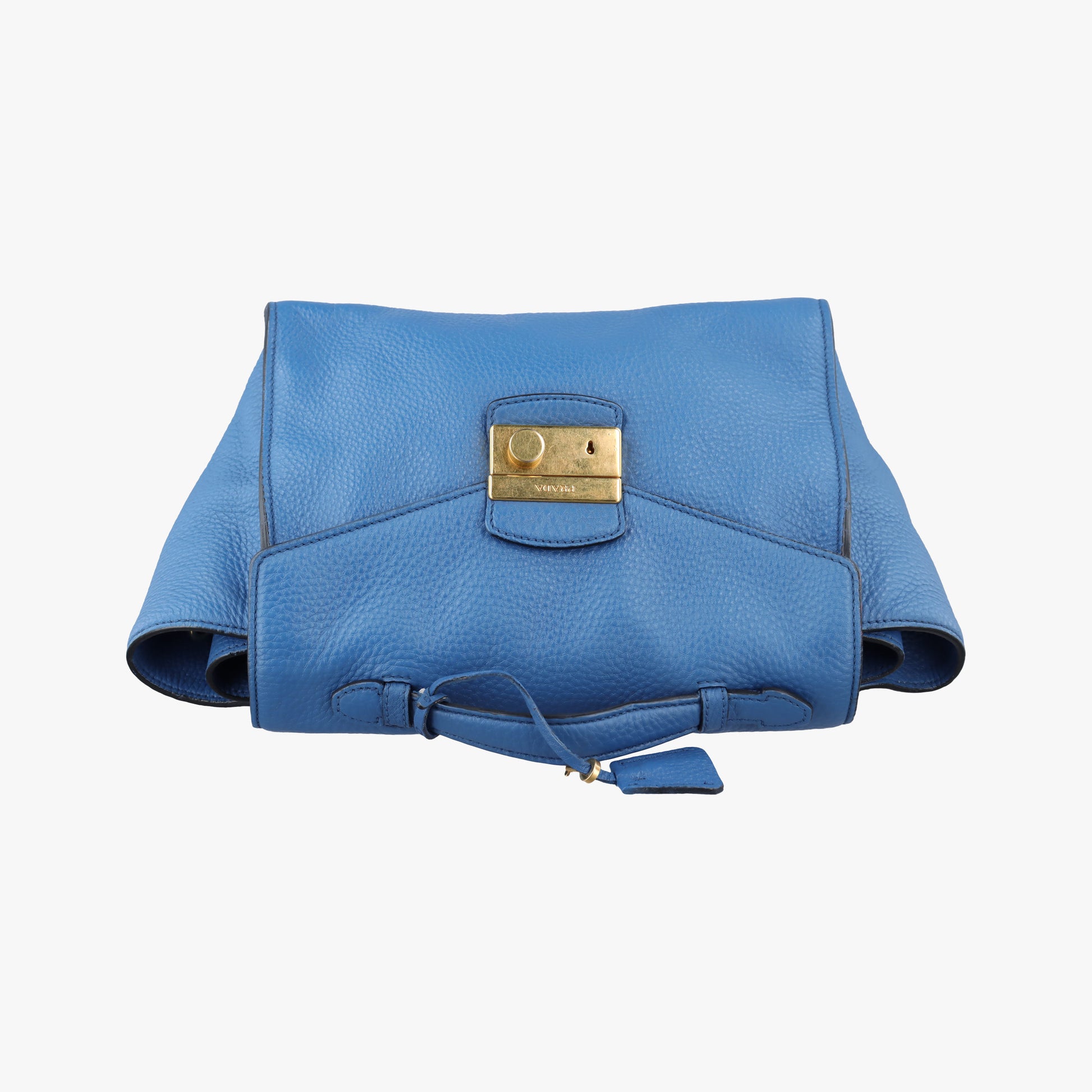 Vitello Daino Sound Flap Top Handle Blue Leather BR5034 7/A 165ヴィテッロ ダイノ サウンド フラップ トップ ハンドル ブルー レザー BR5034 7/A 165