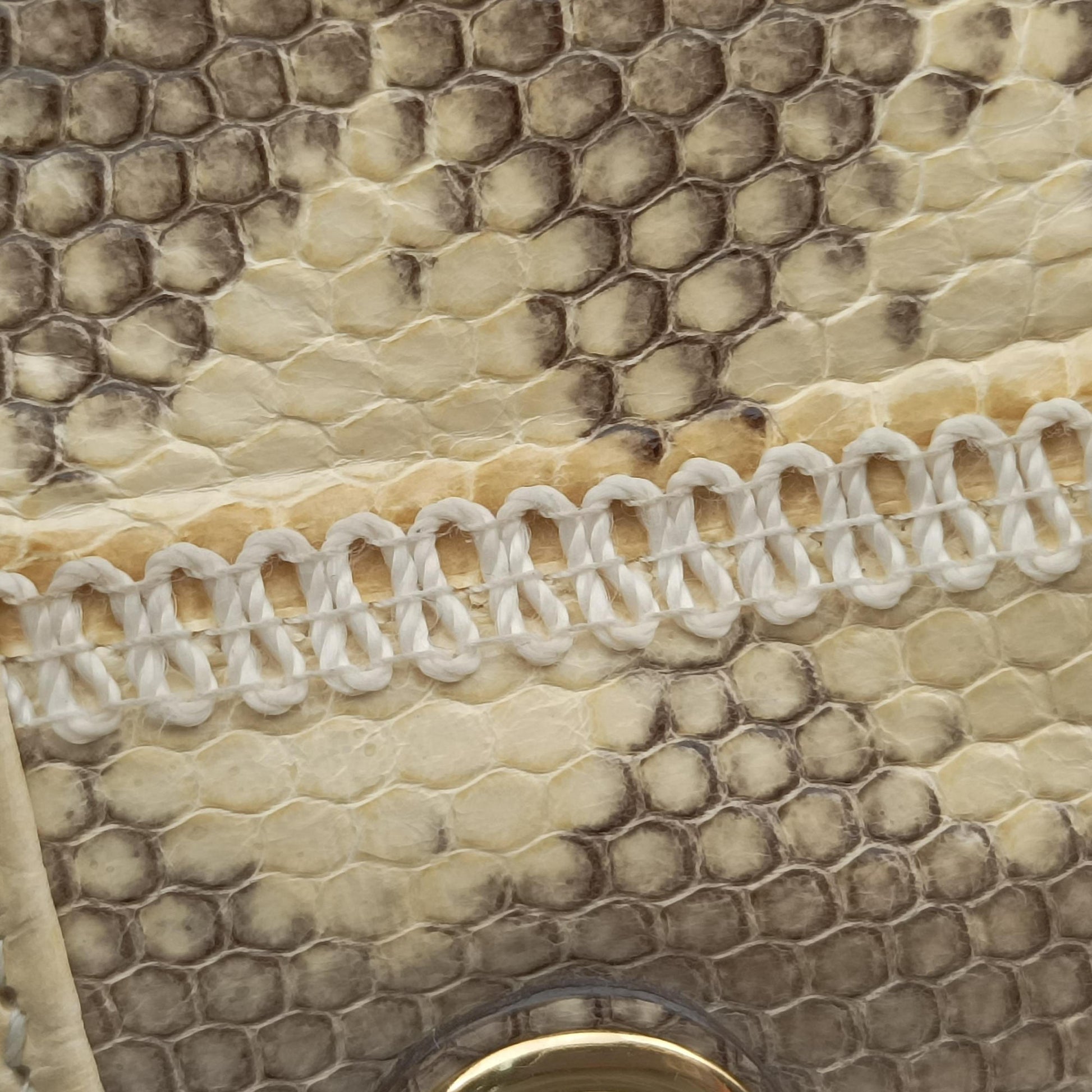 Zumi Mini Drawstring Bucket Beige x Multicolor snakeskin 576432 ズゥミ ミニバケット ベージュ×マルチカラー ヘビ革 576432 