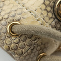 Zumi Mini Drawstring Bucket Beige x Multicolor snakeskin 576432 ズゥミ ミニバケット ベージュ×マルチカラー ヘビ革 576432 