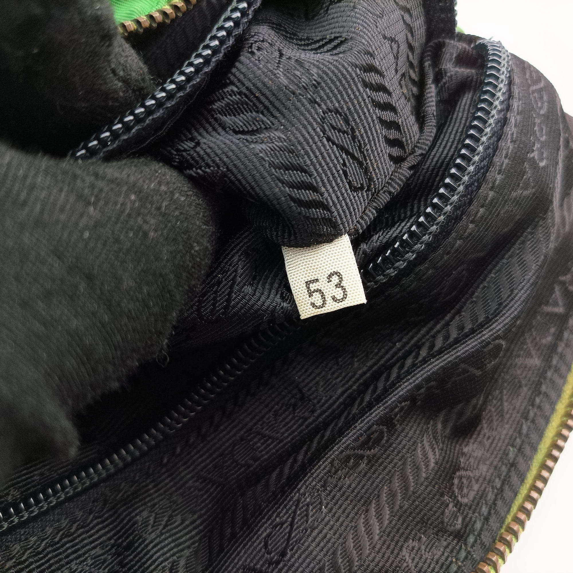 quilted tessuto Green Nylon x leather 53キルティング テスート グリーン ナイロンxレザー 53