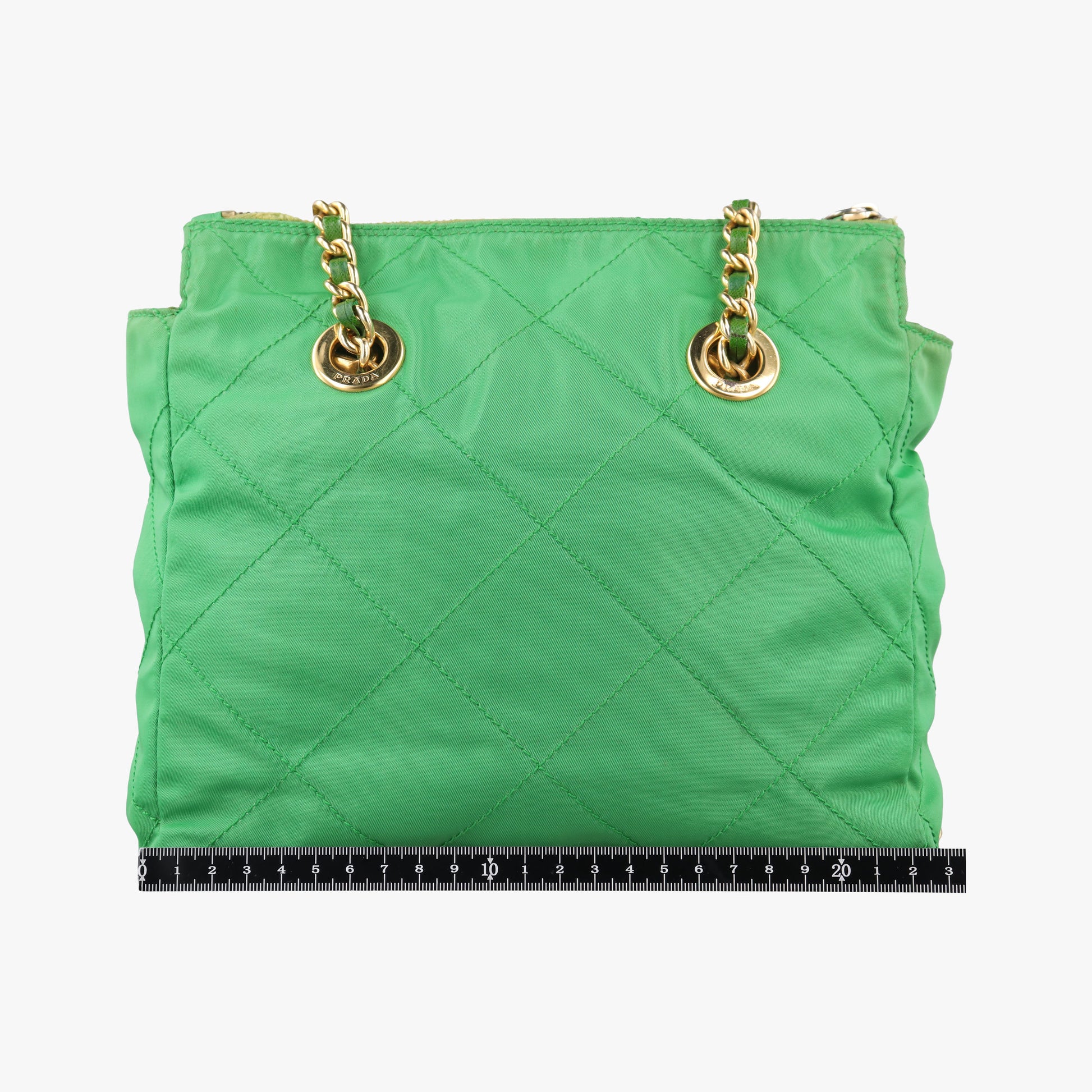 quilted tessuto Green Nylon x leather 53キルティング テスート グリーン ナイロンxレザー 53