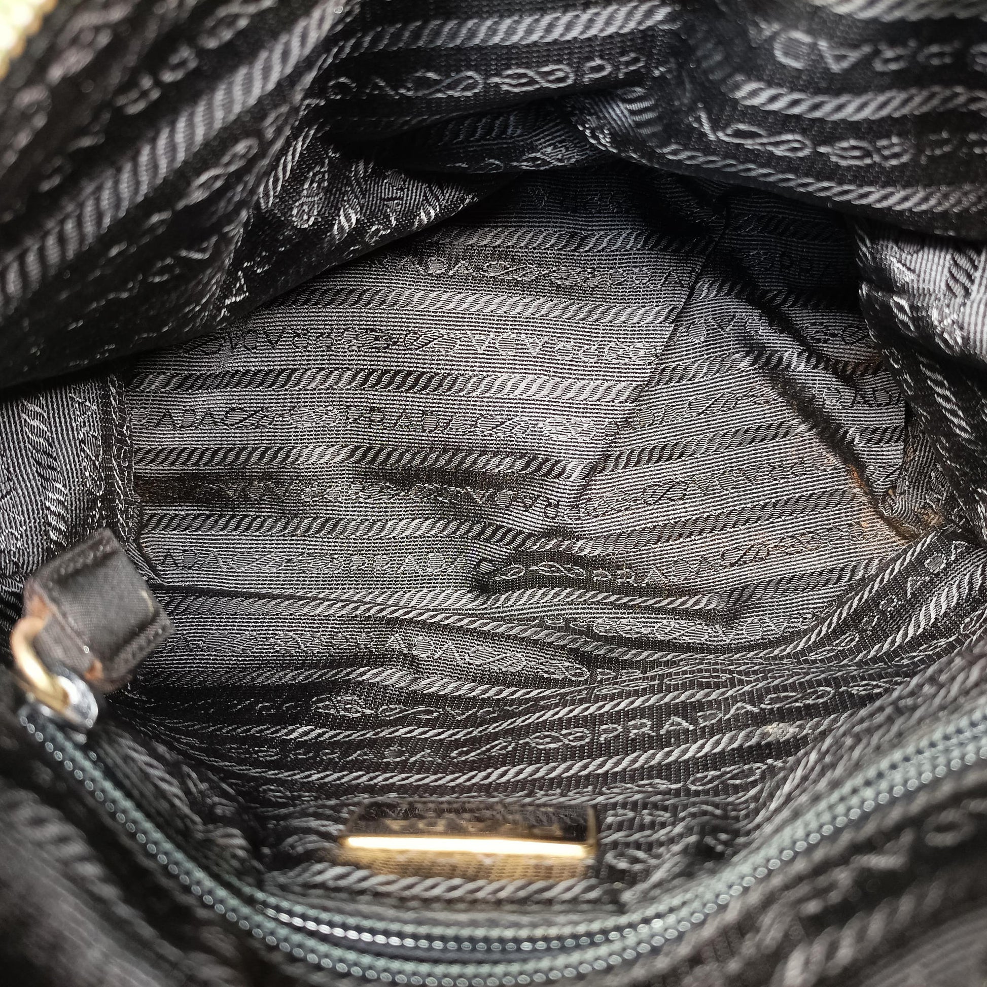 quilted tessuto Green Nylon x leather 53キルティング テスート グリーン ナイロンxレザー 53
