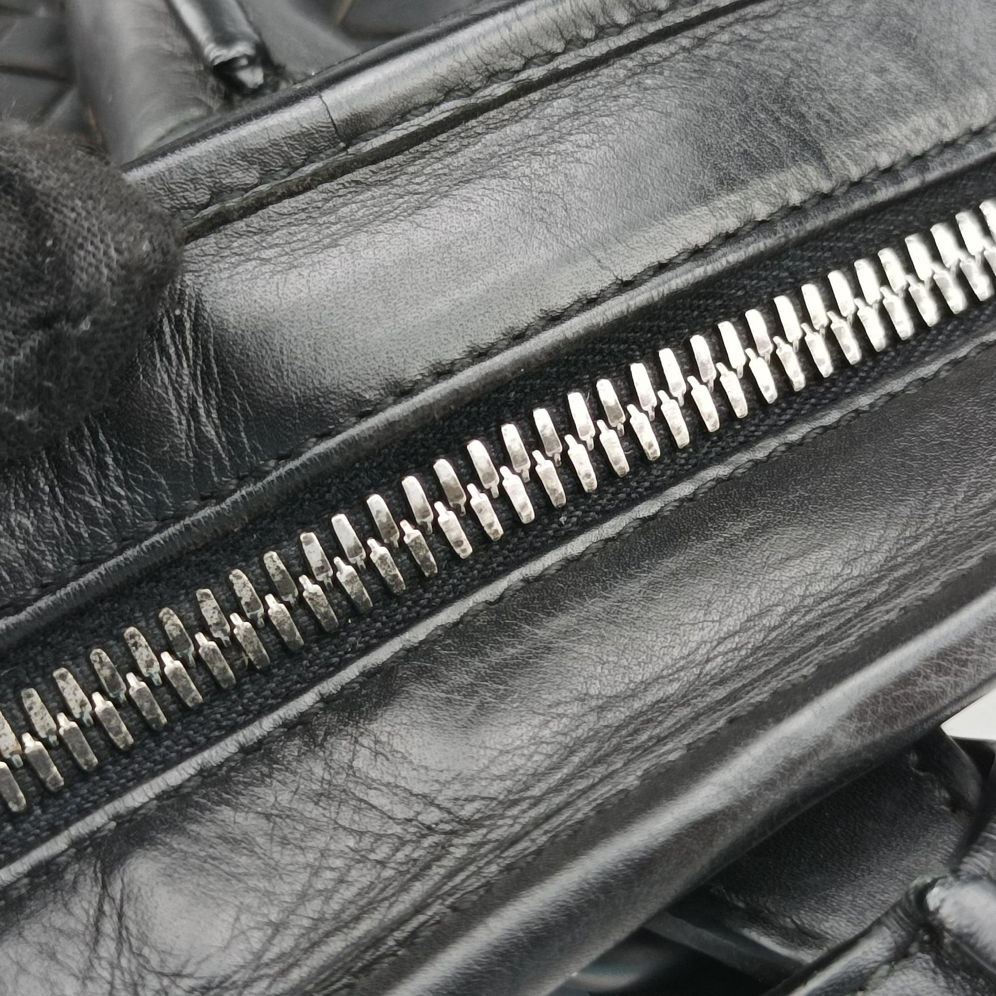 Intrecciato Black lambskin B03241013Cイントレチャート ブラック ラムスキン B03241013C