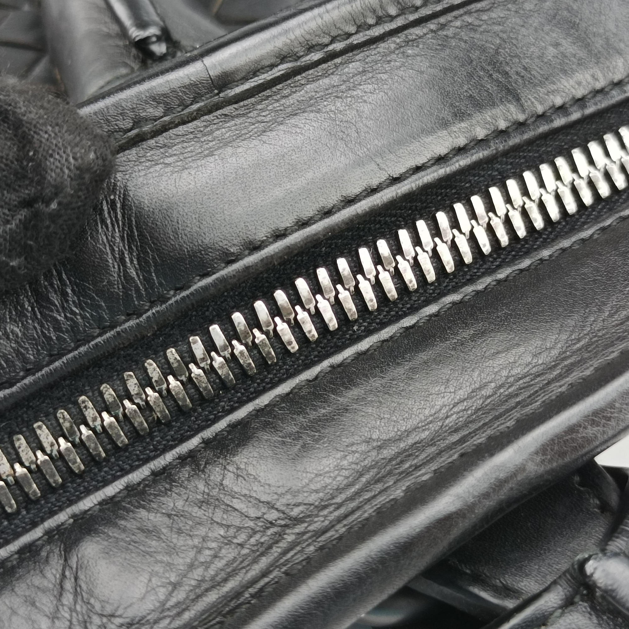 Intrecciato Black lambskin B03241013Cイントレチャート ブラック ラムスキン B03241013C