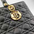 Lady Dior Black lambskin 05-MA-0059レディディオール ブラック ラムスキン 05-MA-0059