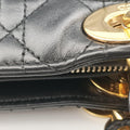 Lady Dior Black lambskin 05-MA-0059レディディオール ブラック ラムスキン 05-MA-0059