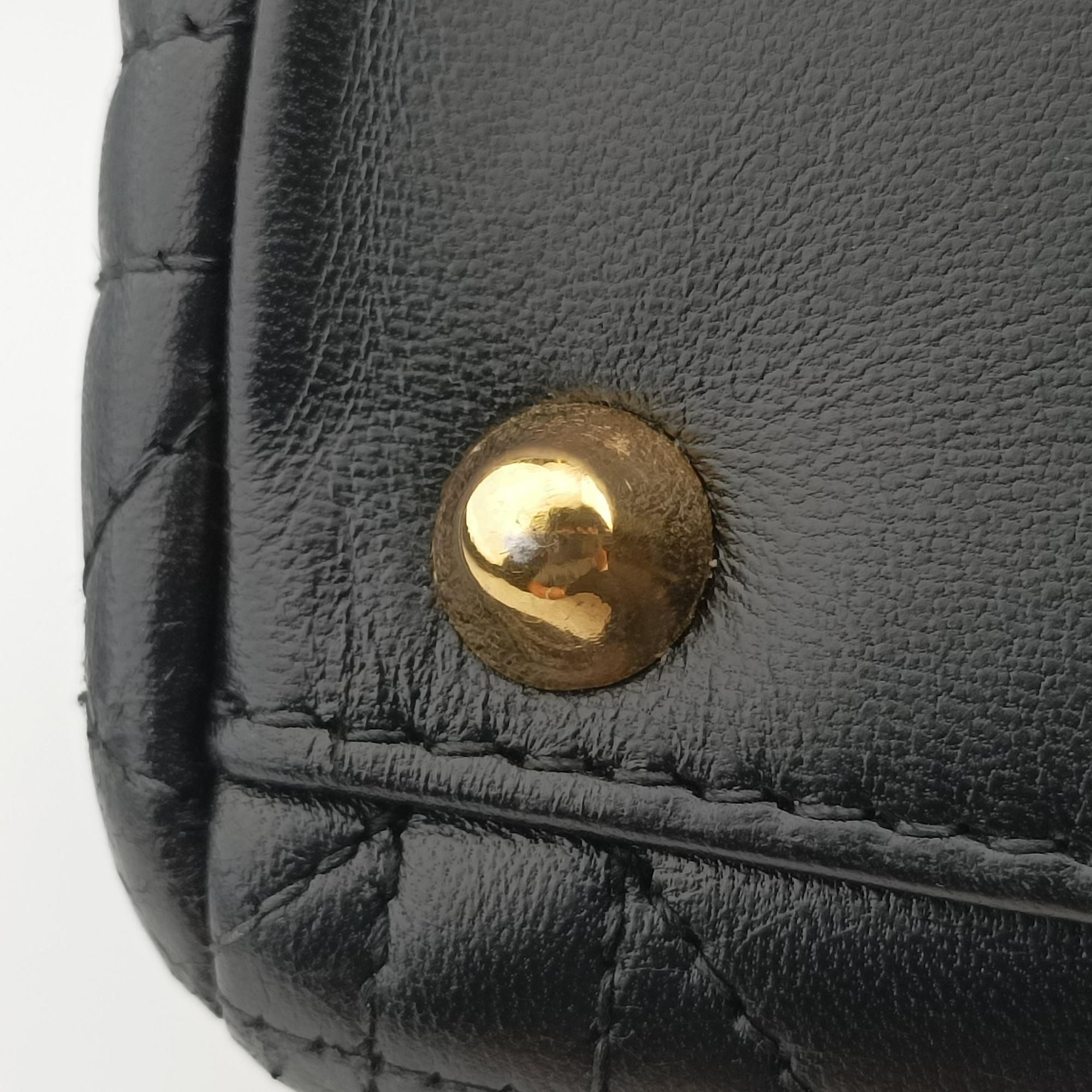 Lady Dior Black lambskin 05-MA-0059レディディオール ブラック ラムスキン 05-MA-0059