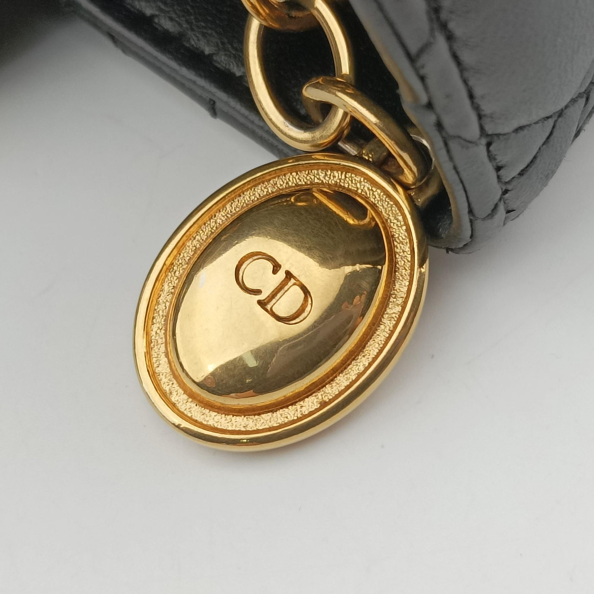 Lady Dior Black lambskin 05-MA-0059レディディオール ブラック ラムスキン 05-MA-0059