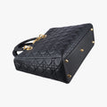 Lady Dior Black lambskin 05-MA-0059レディディオール ブラック ラムスキン 05-MA-0059
