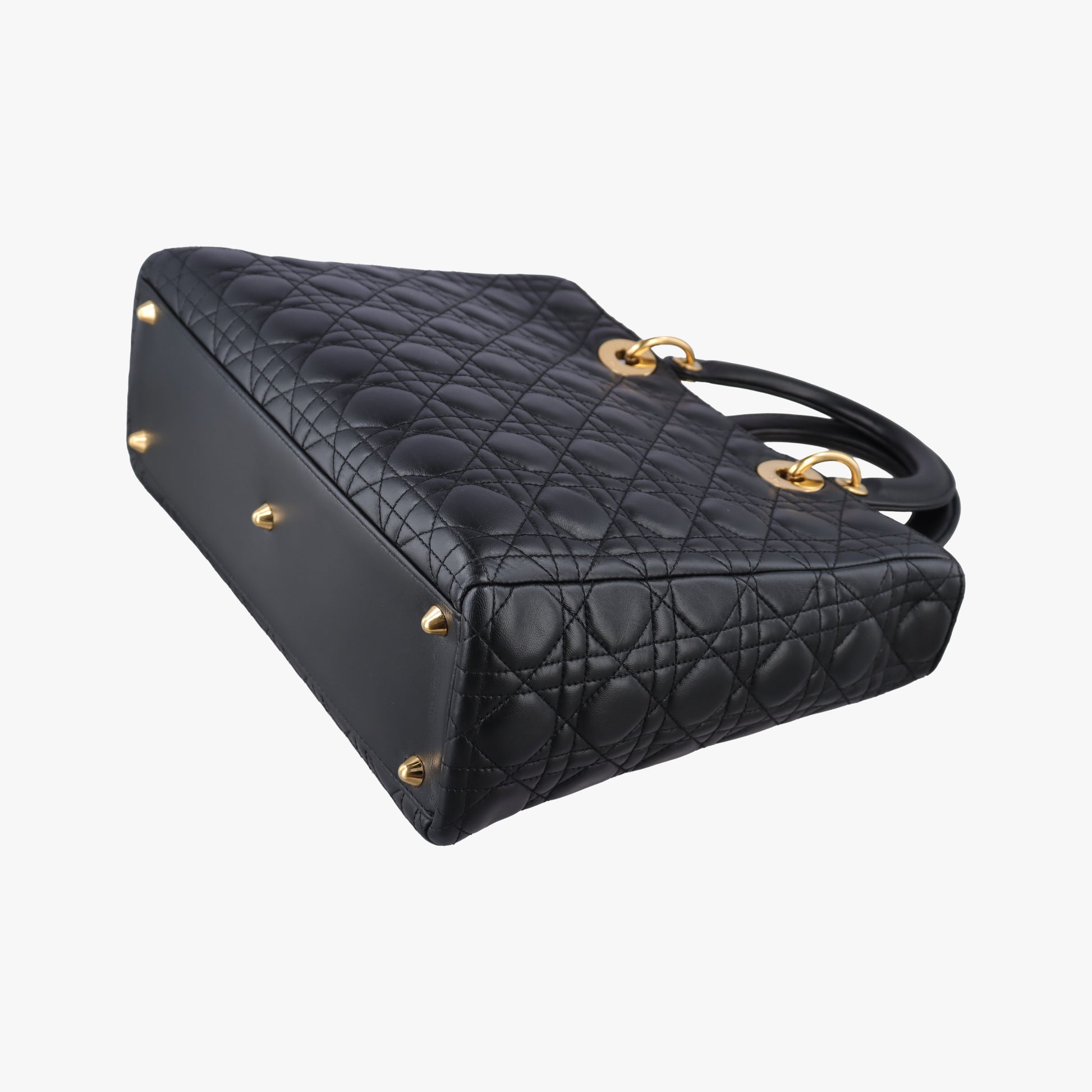 Lady Dior Black lambskin 05-MA-0059レディディオール ブラック ラムスキン 05-MA-0059