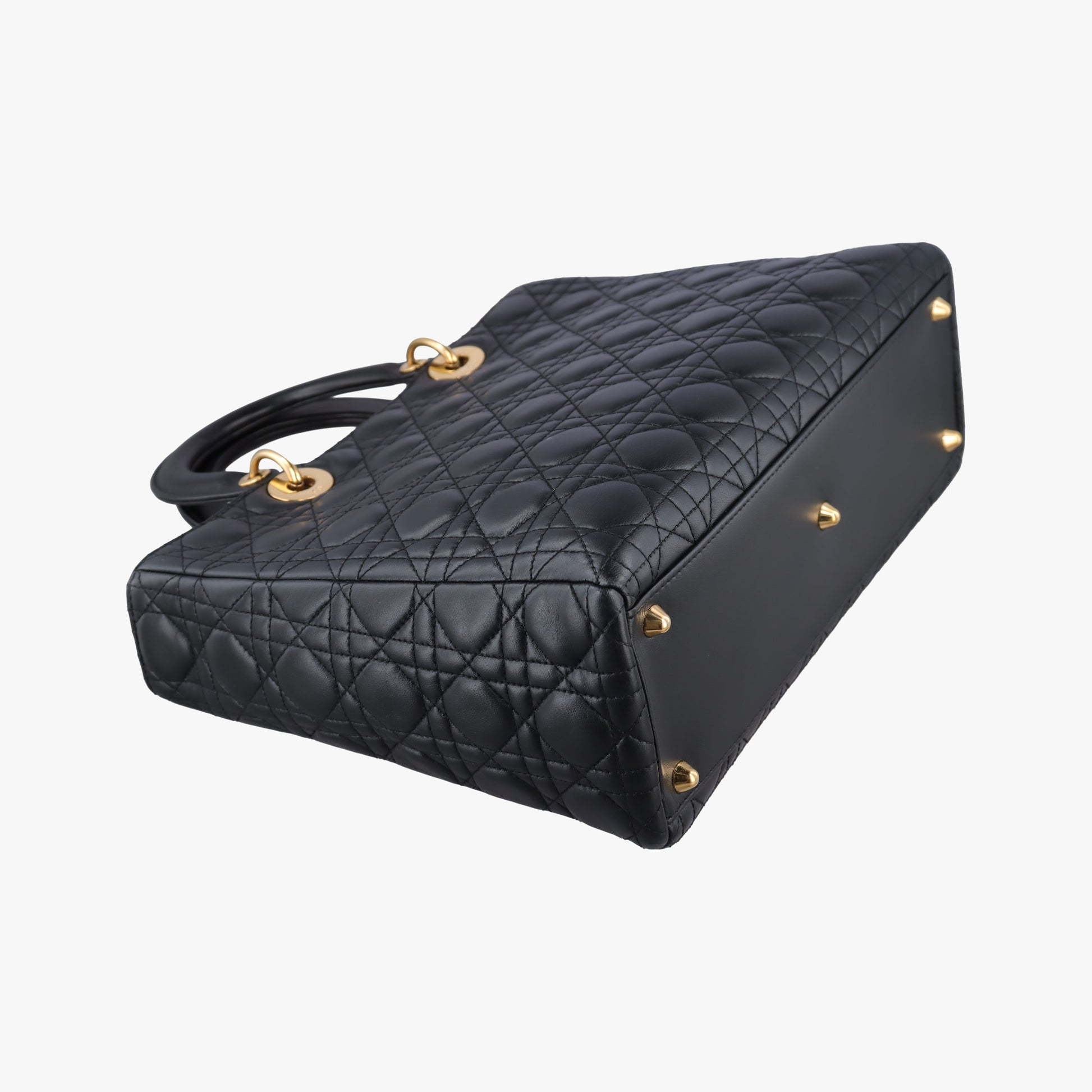 Lady Dior Black lambskin 05-MA-0059レディディオール ブラック ラムスキン 05-MA-0059