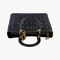 Lady Dior Black lambskin 05-MA-0059レディディオール ブラック ラムスキン 05-MA-0059