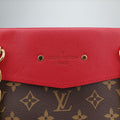 PALLAS SHOPPER Brown×CERISE Monogram Canvas×calf leather M51197 SP4125パラスショッパー モノグラム/ブラウン×スリーズ モノグラムキャンバス×カーフレザー M51197 SP4125