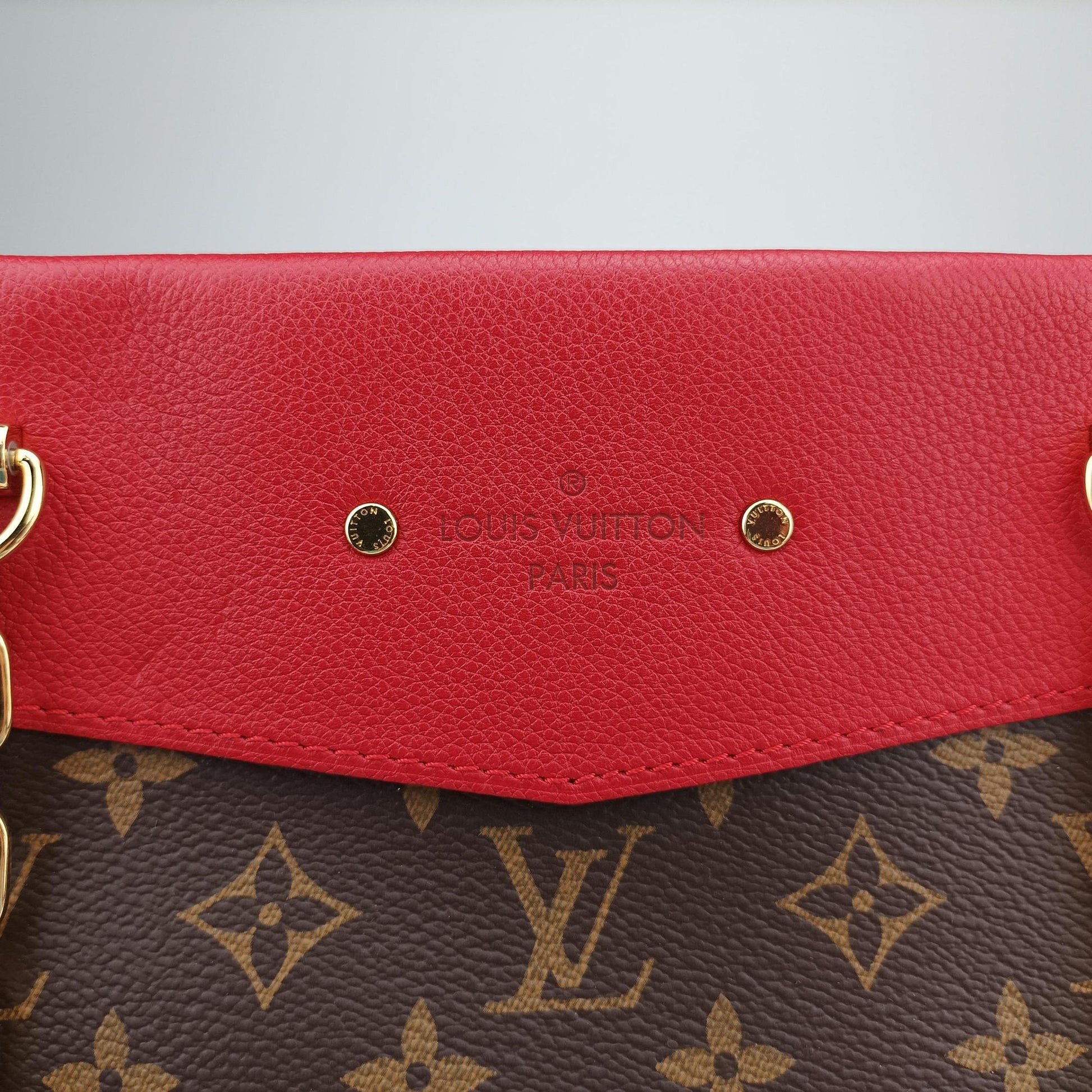 PALLAS SHOPPER Brown×CERISE Monogram Canvas×calf leather M51197 SP4125パラスショッパー モノグラム/ブラウン×スリーズ モノグラムキャンバス×カーフレザー M51197 SP4125