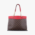 PALLAS SHOPPER Brown×CERISE Monogram Canvas×calf leather M51197 SP4125パラスショッパー モノグラム/ブラウン×スリーズ モノグラムキャンバス×カーフレザー M51197 SP4125