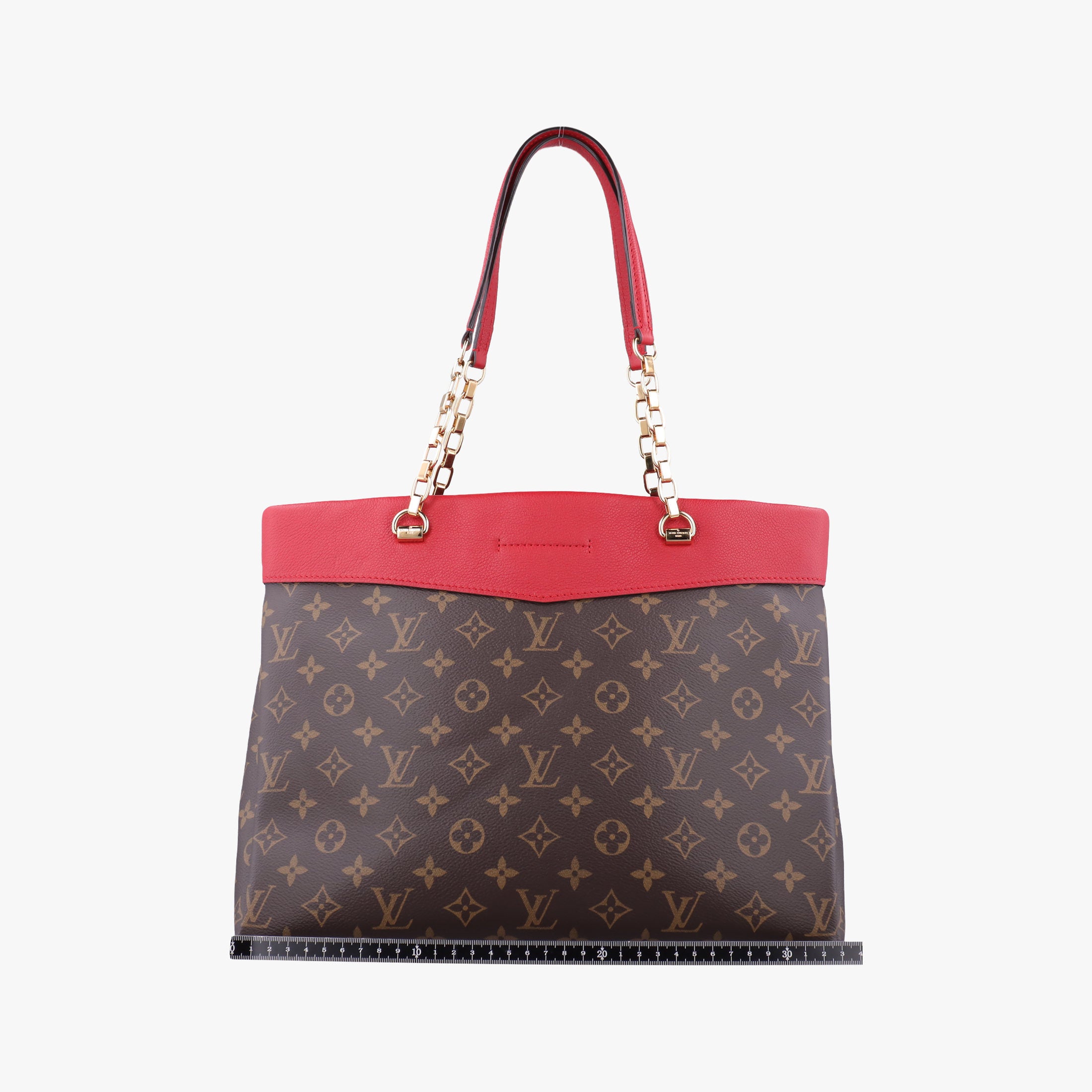 PALLAS SHOPPER Brown×CERISE Monogram Canvas×calf leather M51197 SP4125パラスショッパー モノグラム/ブラウン×スリーズ モノグラムキャンバス×カーフレザー M51197 SP4125