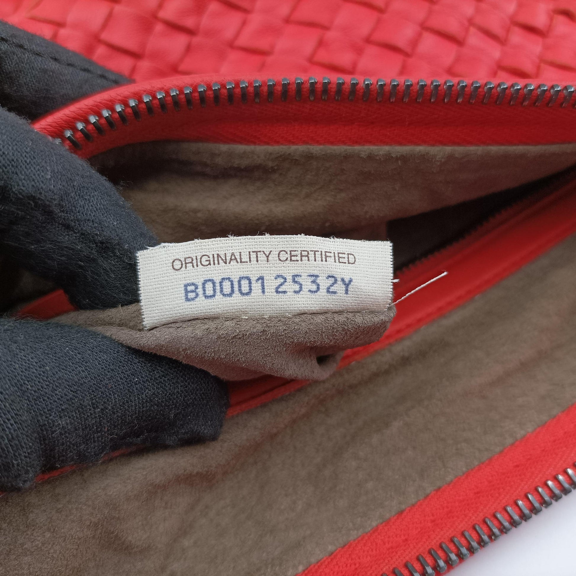 Intrecciato Orange lambskin B00012532Yイントレチャート オレンジ ラムスキン B00012532Y