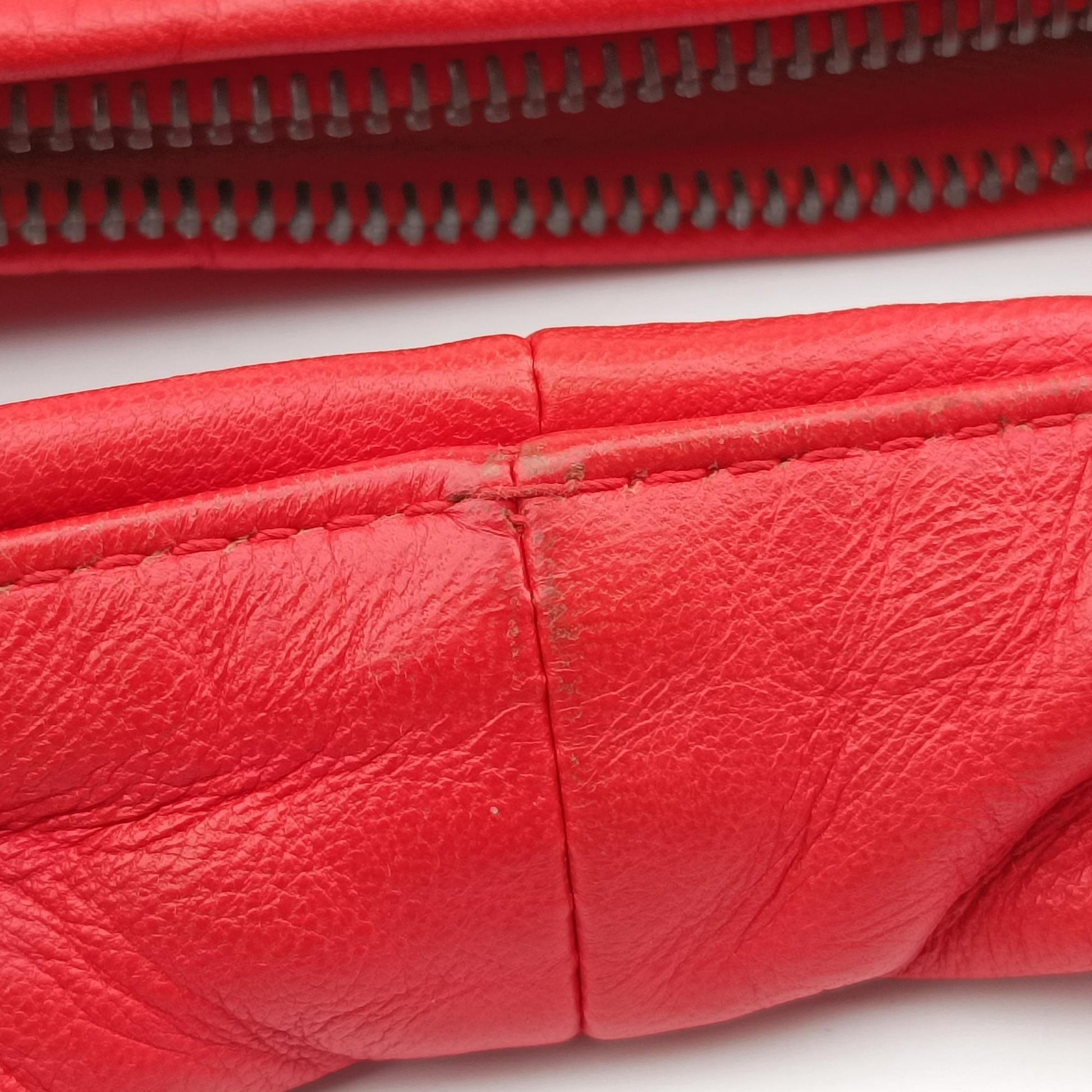 Intrecciato Orange lambskin B00012532Yイントレチャート オレンジ ラムスキン B00012532Y