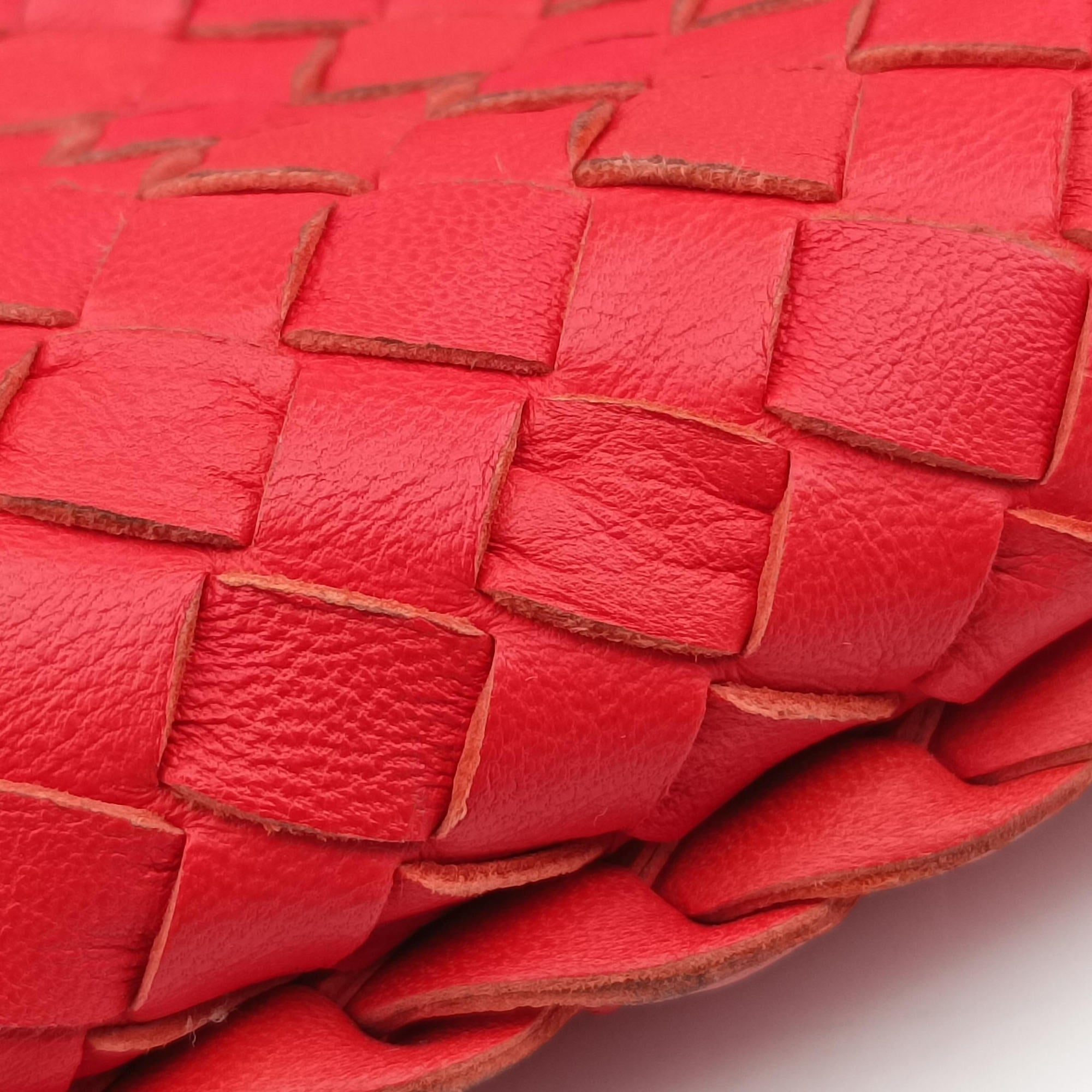 Intrecciato Orange lambskin B00012532Yイントレチャート オレンジ ラムスキン B00012532Y