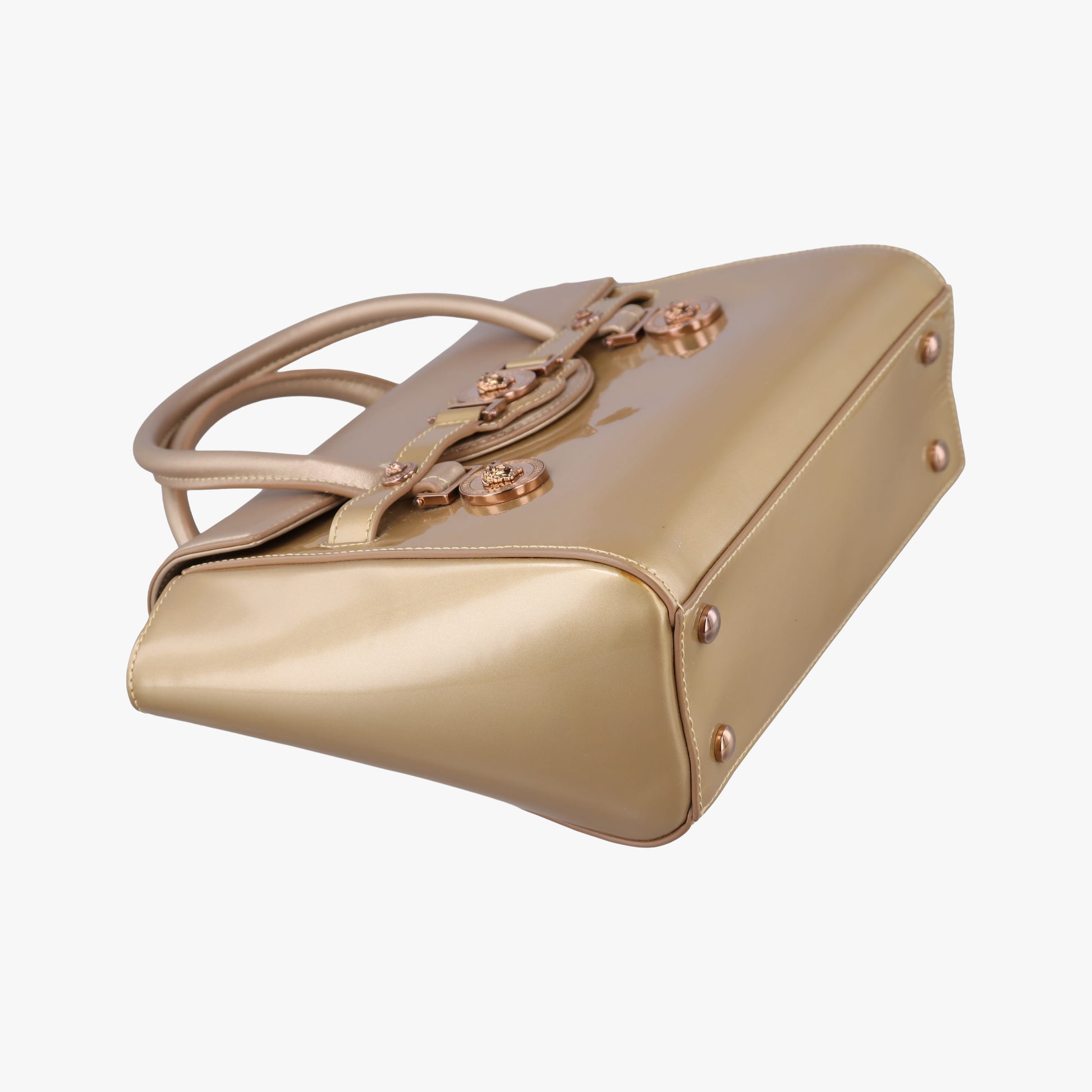 Medusa Golden Patent x Leather CLG047060824923メデューサ ゴールド パテントxレザー CLG047060824923