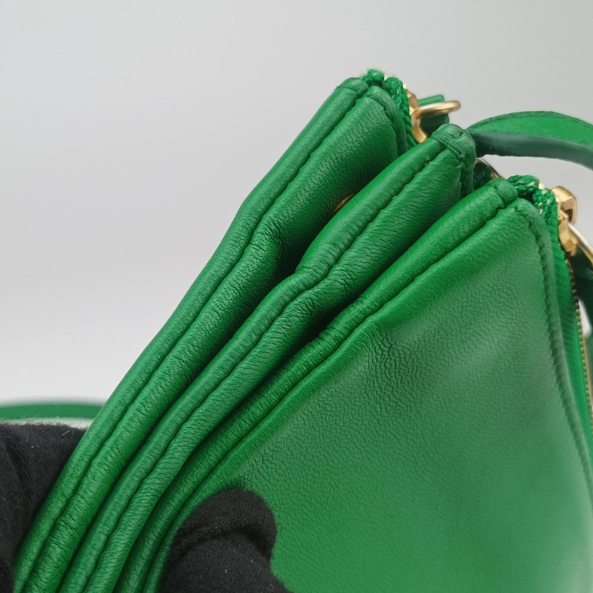 TRIO Green Leather W-U-PA-0124トリオ グリーン レザー W-U-PA-0124