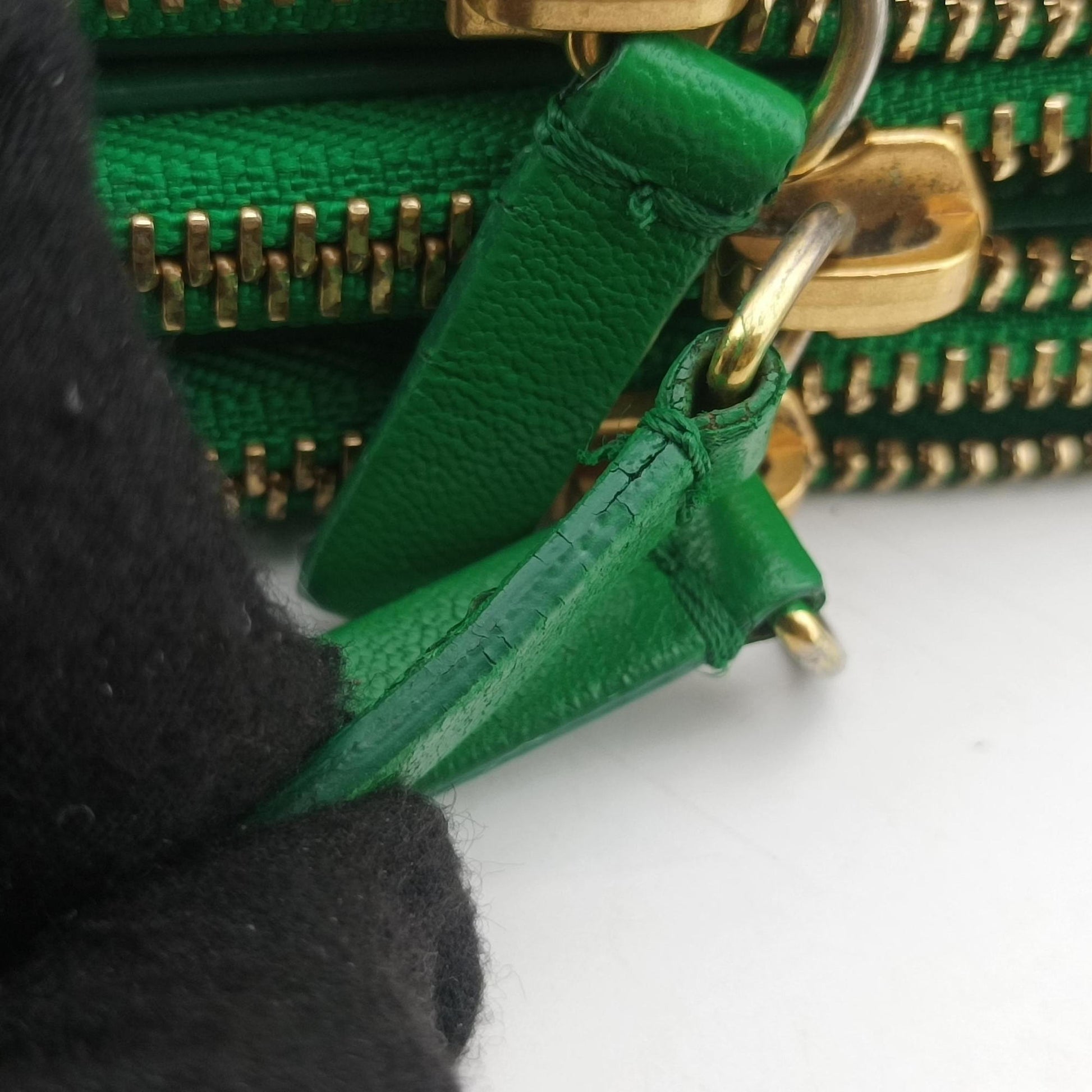 TRIO Green Leather W-U-PA-0124トリオ グリーン レザー W-U-PA-0124