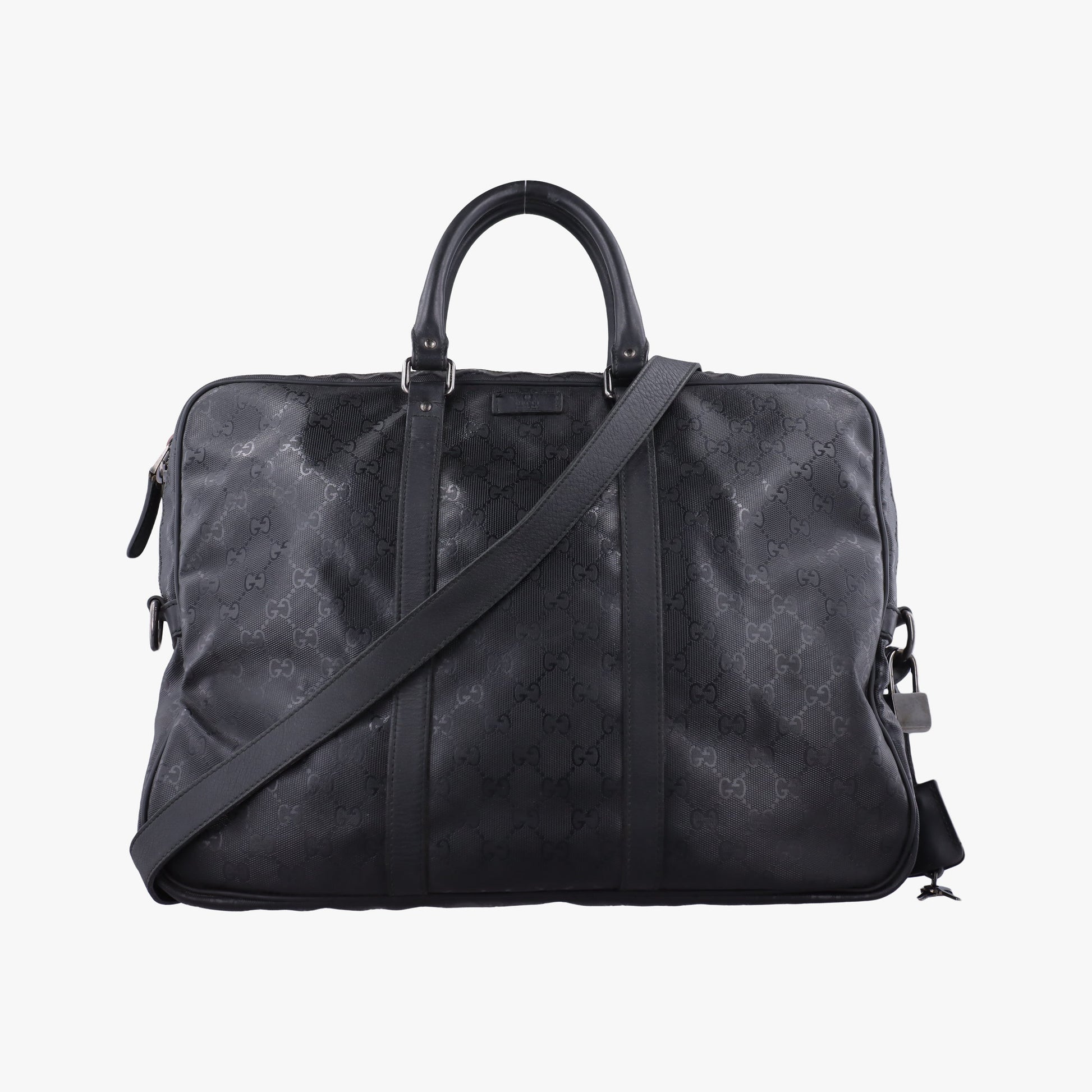 Diamante Black PVC coated canvas×Leather 208463 D015413703ディアマンテ ブラック PVCコーティングキャンバス×レザー 208463 D015413703