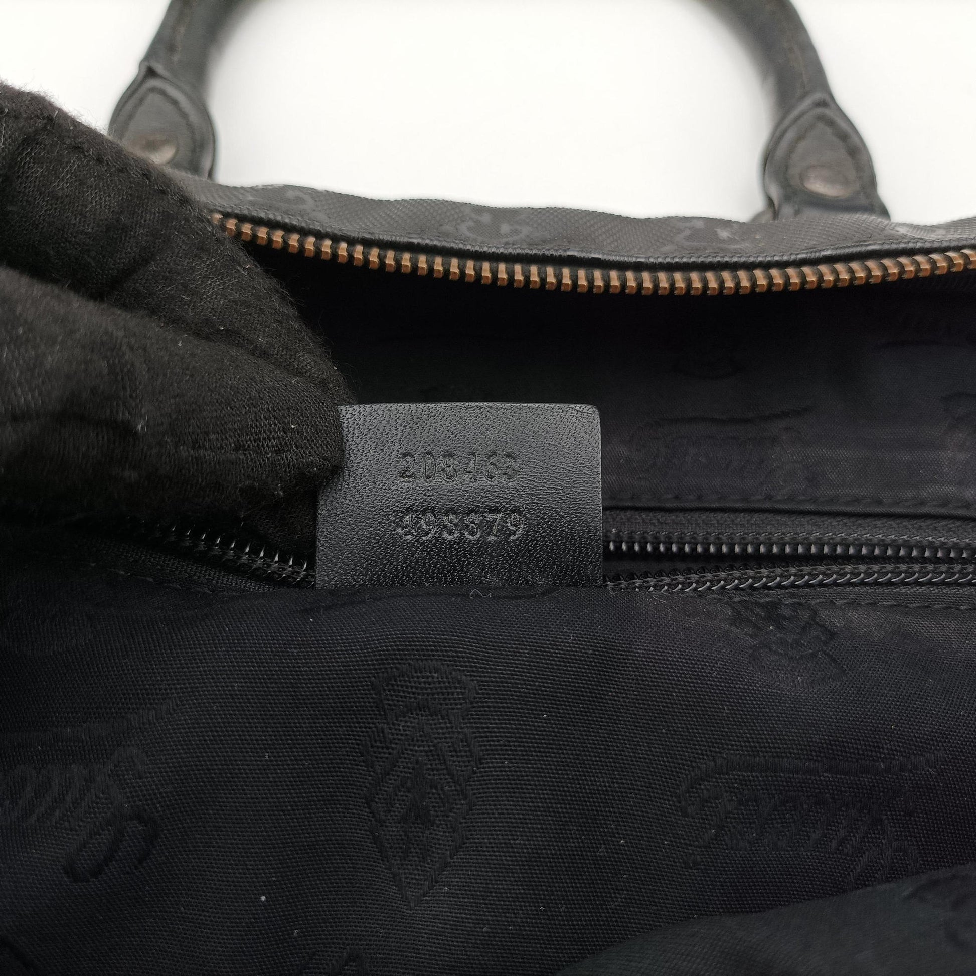 Diamante Black PVC coated canvas×Leather 208463 D015413703ディアマンテ ブラック PVCコーティングキャンバス×レザー 208463 D015413703