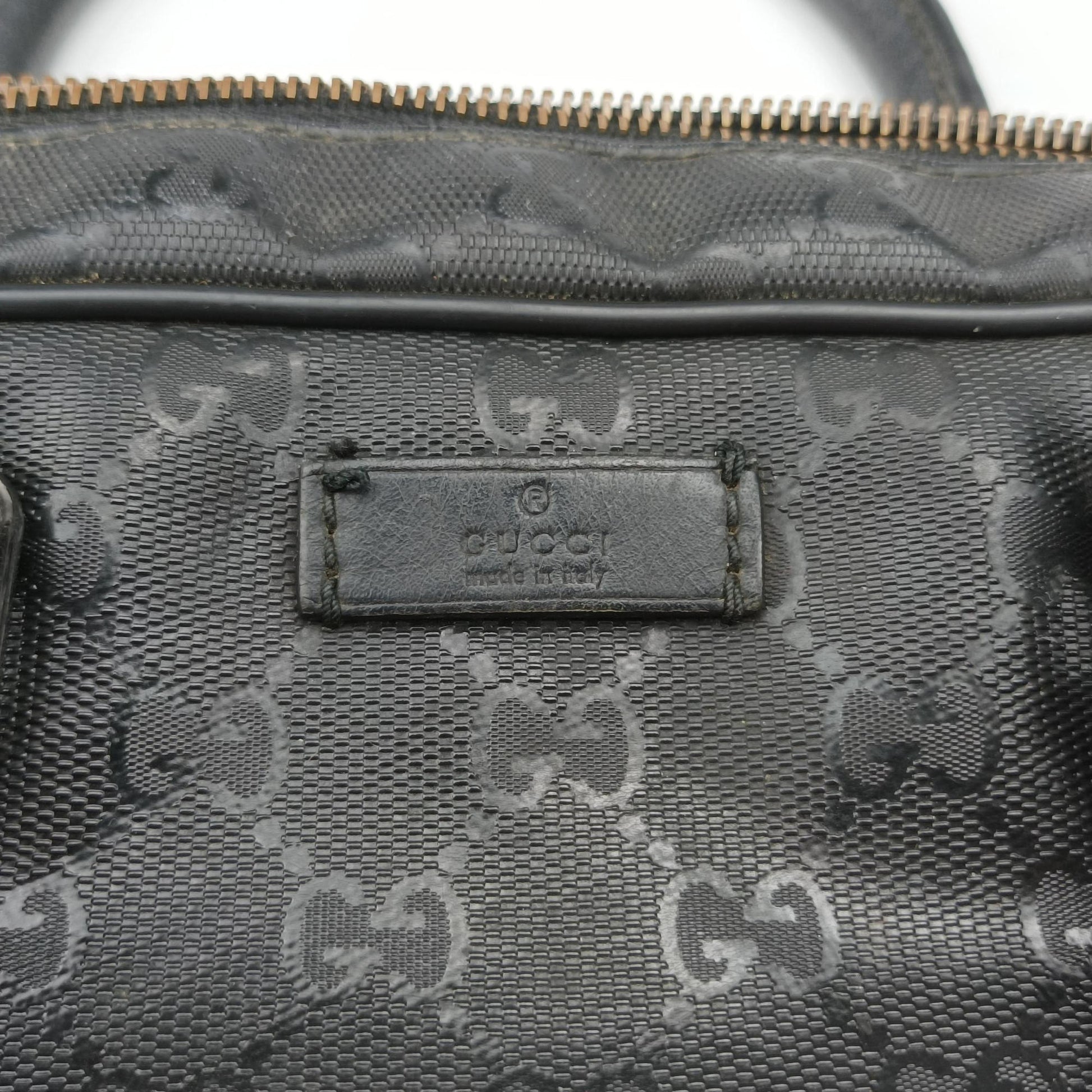 Diamante Black PVC coated canvas×Leather 208463 D015413703ディアマンテ ブラック PVCコーティングキャンバス×レザー 208463 D015413703