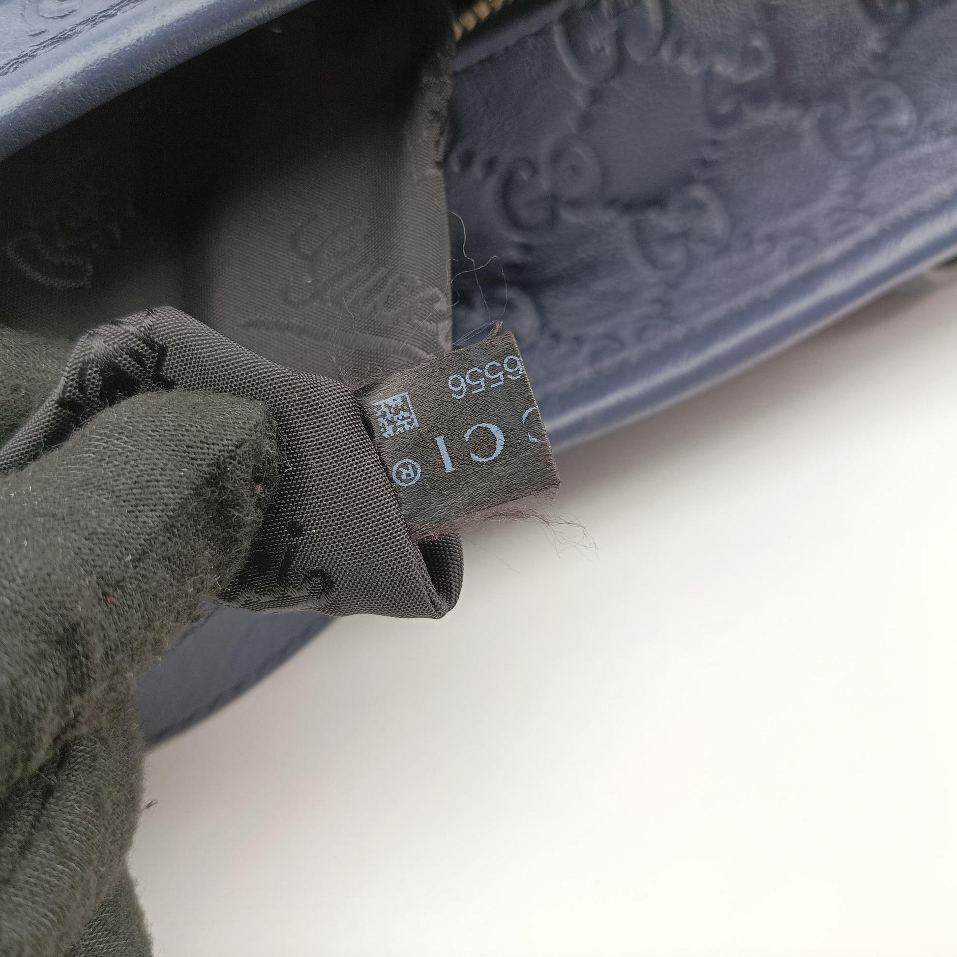 Guccissima GG Imprime Blue Leather 211120 I015246556グッチシマ インプリメ ブルー レザー 211120 I015246556