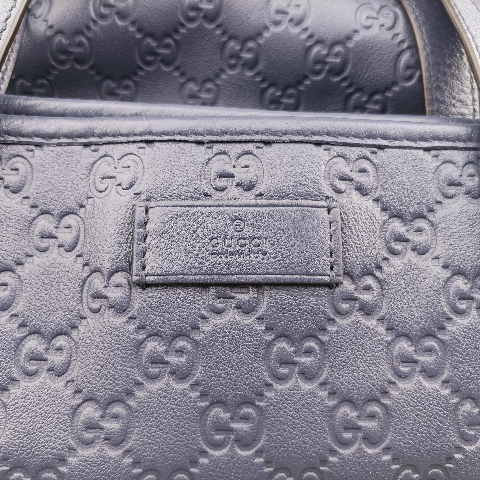 Guccissima GG Imprime Blue Leather 211120 I015246556グッチシマ インプリメ ブルー レザー 211120 I015246556
