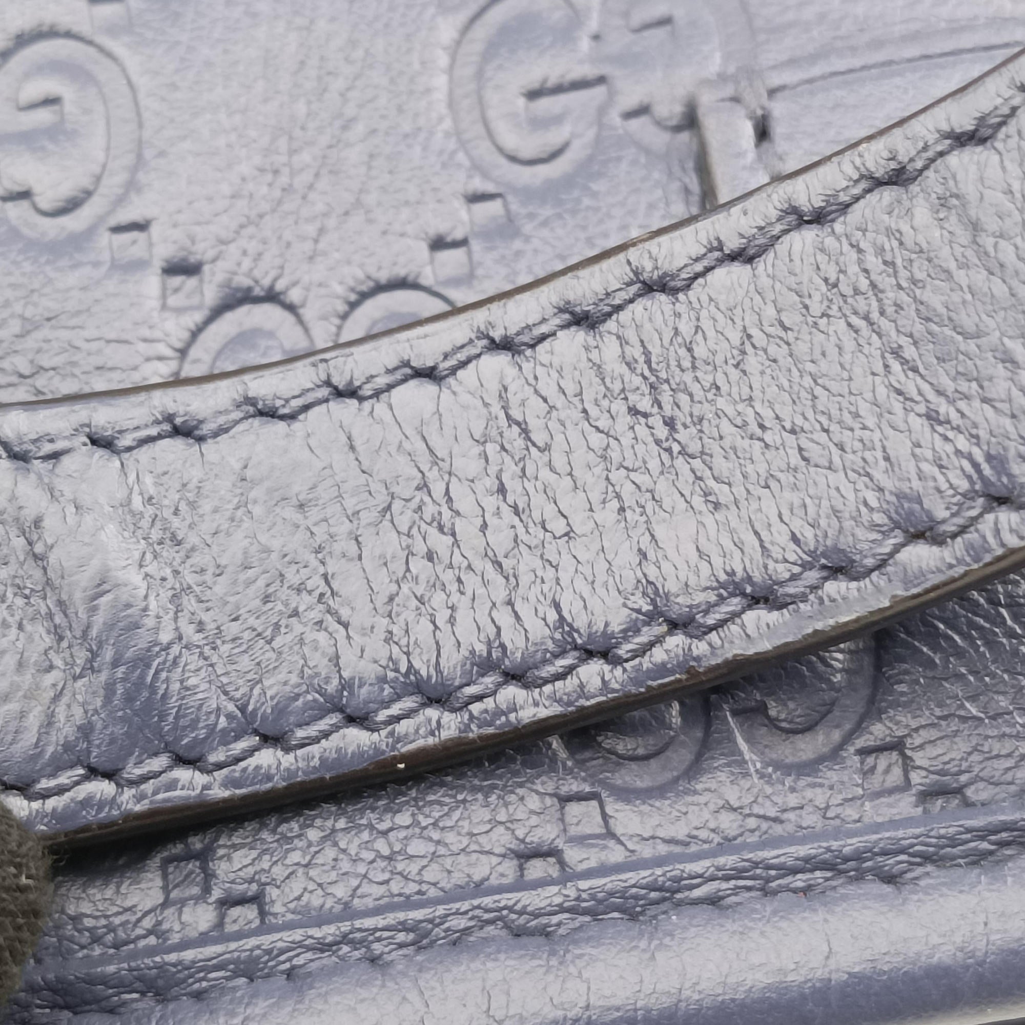 Guccissima GG Imprime Blue Leather 211120 I015246556グッチシマ インプリメ ブルー レザー 211120 I015246556