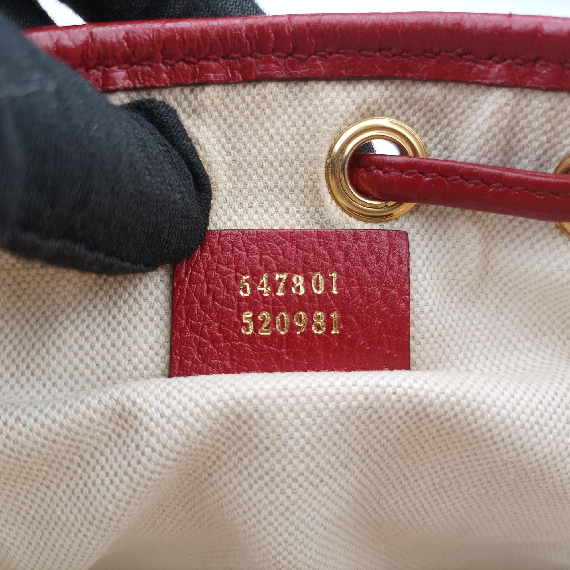 Doraemon collaboration Brown×Red×Multi PVC coated canvas×Leather 647801 G033912944ドラえもんコラボ ブラウン×レッド×マルチ PVCコーティングキャンバス×レザー 647801 G033912944