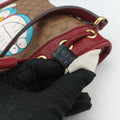 Doraemon collaboration Brown×Red×Multi PVC coated canvas×Leather 647801 G033912944ドラえもんコラボ ブラウン×レッド×マルチ PVCコーティングキャンバス×レザー 647801 G033912944