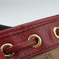 Doraemon collaboration Brown×Red×Multi PVC coated canvas×Leather 647801 G033912944ドラえもんコラボ ブラウン×レッド×マルチ PVCコーティングキャンバス×レザー 647801 G033912944