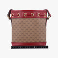Doraemon collaboration Brown×Red×Multi PVC coated canvas×Leather 647801 G033912944ドラえもんコラボ ブラウン×レッド×マルチ PVCコーティングキャンバス×レザー 647801 G033912944