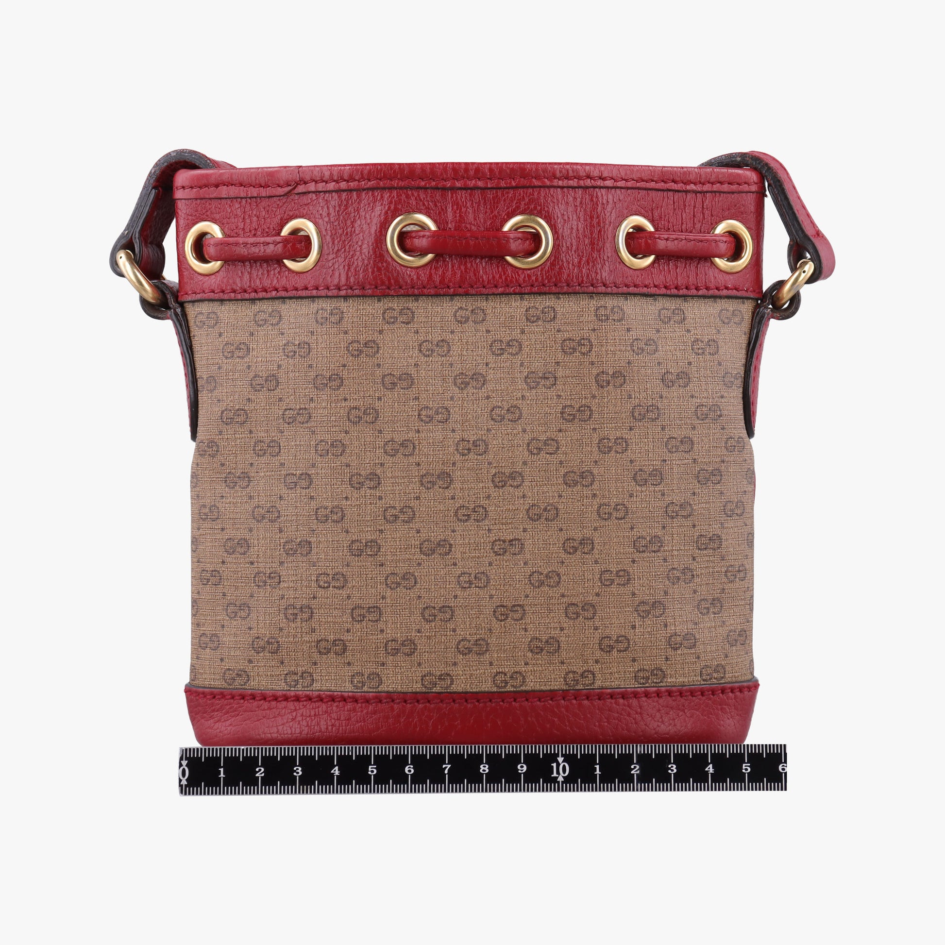 Doraemon collaboration Brown×Red×Multi PVC coated canvas×Leather 647801 G033912944ドラえもんコラボ ブラウン×レッド×マルチ PVCコーティングキャンバス×レザー 647801 G033912944