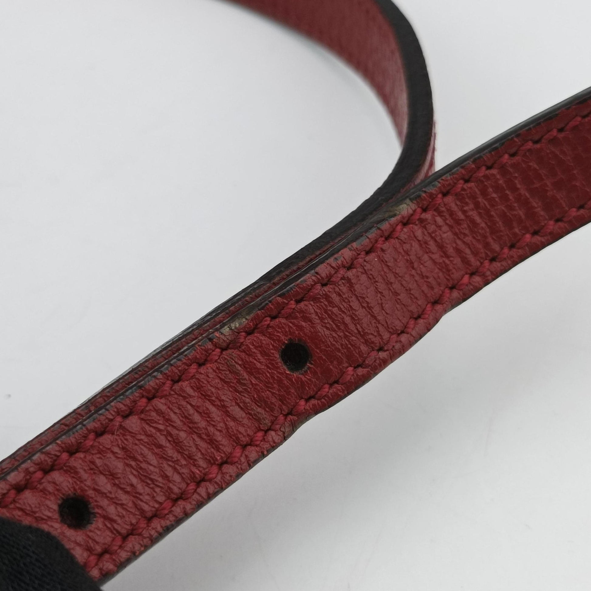 Doraemon collaboration Brown×Red×Multi PVC coated canvas×Leather 647801 G033912944ドラえもんコラボ ブラウン×レッド×マルチ PVCコーティングキャンバス×レザー 647801 G033912944