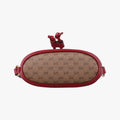 Doraemon collaboration Brown×Red×Multi PVC coated canvas×Leather 647801 G033912944ドラえもんコラボ ブラウン×レッド×マルチ PVCコーティングキャンバス×レザー 647801 G033912944
