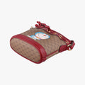 Doraemon collaboration Brown×Red×Multi PVC coated canvas×Leather 647801 G033912944ドラえもんコラボ ブラウン×レッド×マルチ PVCコーティングキャンバス×レザー 647801 G033912944
