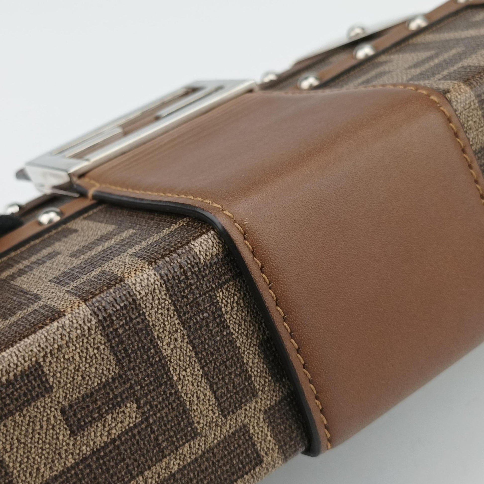 Zucca Trunk Brown PVC coated canvas×Leather 7VA507 7VA507-A8V3 209-0179ズッカ トランク ブラウン PVCコーティングキャンバス×レザー 7VA507 7VA507-A8V3 209-0179